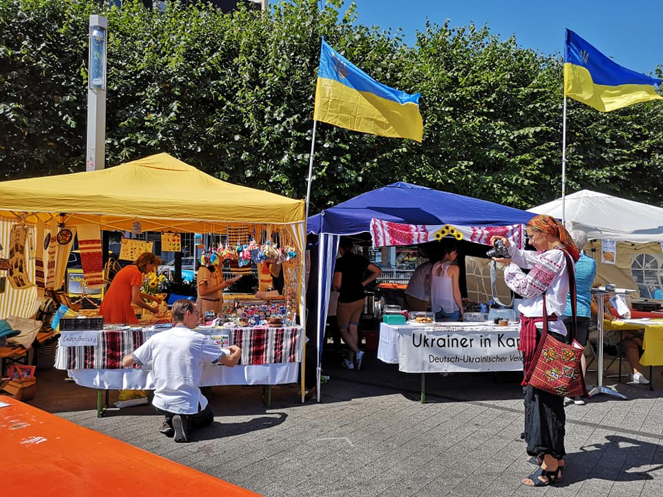 Ukrainer in Karlsruhe beim MONDO Fest. Sommer 2018