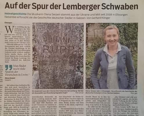 Olena Serpen, Buchpräsentation in Karlsruhe. Verein Ukrainer in Karlsruhe unterstützt.