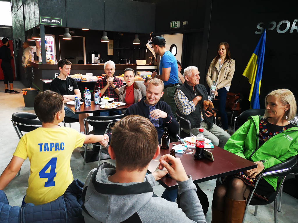Sporturfest zum 30. Jahrestag der Unabhängigkeit der Ukraine. Verein Ukrainer in Karlsruhe