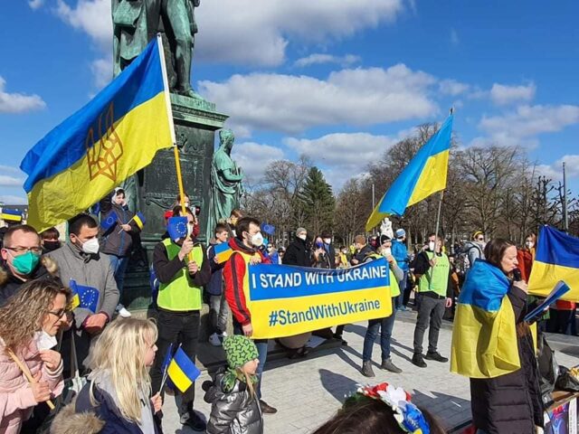 Stand With Ukraine Demo 26. Februar 2022