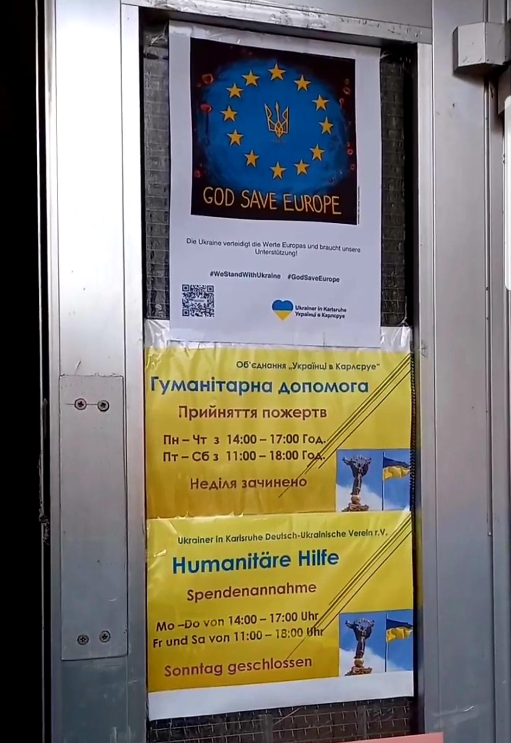 Humanitare Hilfe. Ukrainer-in-Karlsruhe