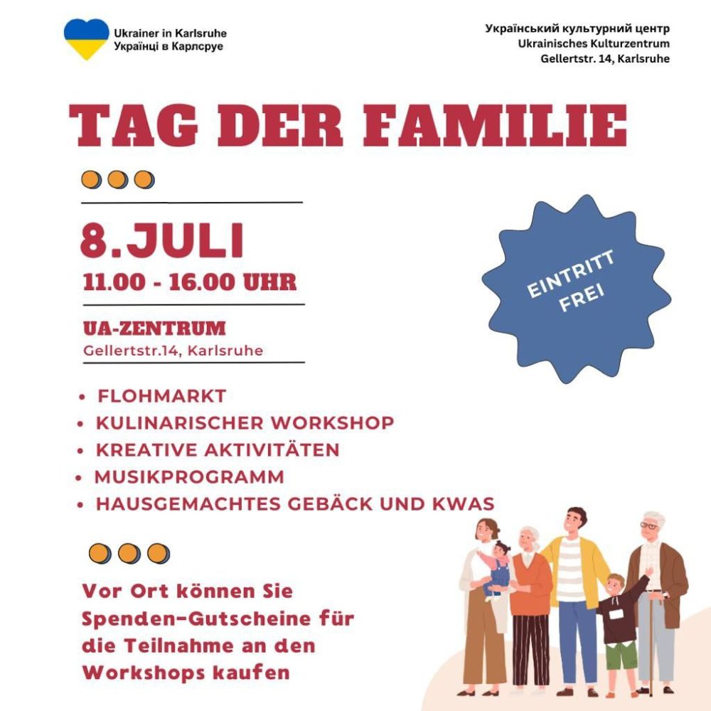 Tag der Familie. ukrainer-in-karlsruhe. Flohmarkt. Workshop. Musikprogramm.