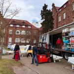 137. LKW mit humanitärer Hilfe - Krankenhausbetten für die Region Chernihiv