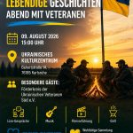 Lebendige Geschichten. Ein Abend mit Veteranen. Verein Ukrainer in Karlsruhe. AM 09.08.2026 UKZ
