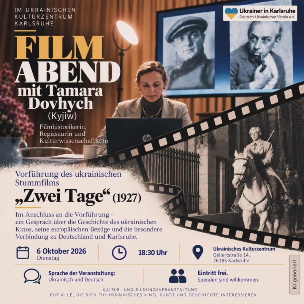 Filmabend mit Tamara Dovhych (Kyjiw)