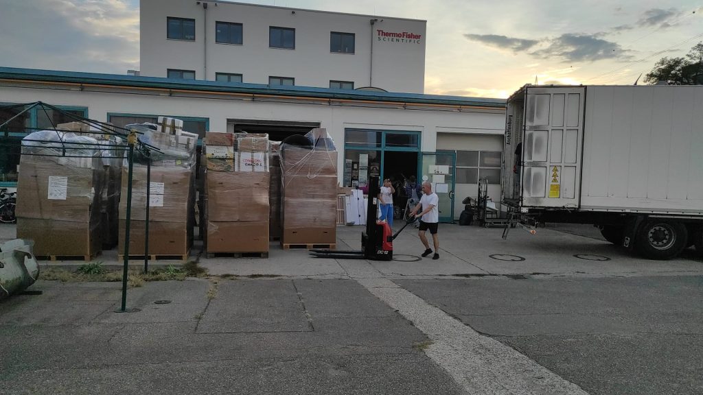 157. Hilfstransport ist auf dem Weg in die Ukraine